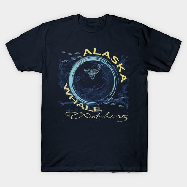 Alaska Whale Watching T-Shirt by TeeText